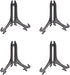 3/4/5/6/7/8/9/10/12inch Display Stands Black Plastic Easels,Plate Display Stands,Picture Frame Stand Holder,Picture Easel at Weddings(12inch 4PCS)...