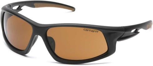 Carhartt Ironside Safety Glasses, Retail Clamshell Packaging, Black/Tan Frame, Sandstone Bronze Anti-Fog Lens...