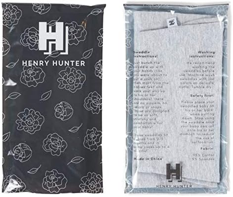 Henry Hunter Baby Swaddle Sack | The Simple Swaddle | Soft Stretchy Cotton Swaddles for Newborns | Baby Swaddles 0-3 Months, Swaddle Blankets for ...
