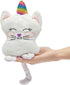 BLUE PANDA Small Reversible Caticorn Plush Toy, Lavender and White Caticorn Plushie with Rainbow Horn (6 x 12 in)...
