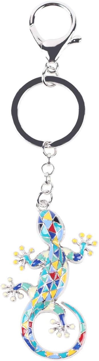 Alloy Gecko Lizard Keychain Fashion Jewelry For Women Girls Car Wallet Bag Charms...