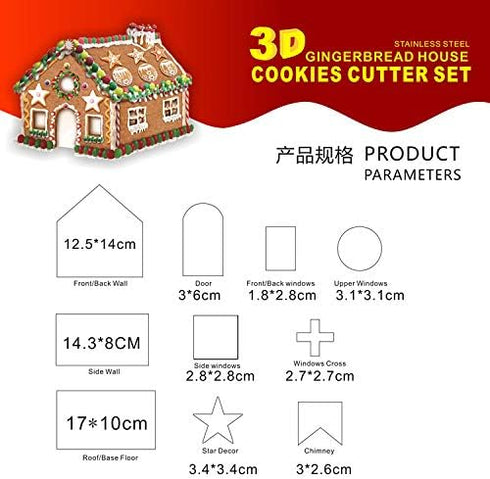 8 Pieces 3D Christmas Snowman Cookie Cutters Stainless Steel Cartoon Biscuit Cutters for Holiday DIY Baking Cake Fondant Sugarcraft Muffin Pastry ...