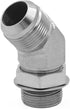 (2-PACK) 6802-06-06-NWO Hydraulic Hose Adapter Fitting 3/8"Male JIC 37°Flare(9/16-18 UNF) × 3/8"Male Adjustable Nut O-Ring Boss(9/16-18 UNF) 45° E...