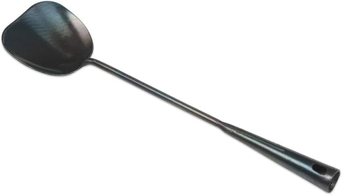 ZhenSanHuan Hand Hammered Carbon Steel Spatula Long Handle Chuan Wok Tool...