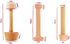 3 Pieces Wooden Tart Tamper Set Double Side Pastry Dough Tamper Egg Tarts Tamper Pastry Tools DIY Cake Pastry Tools for Making Egg Tart, Pasta, Ch...