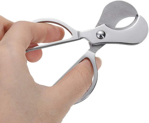 Cigar Scissors Cutter, Stainless Steel Guillotine Double Blade Straight Cut Scissors Cigar Accessories for Cigars...