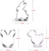 Easter Cookie Cutter Set - 7 piece - Egg, Carrot, Bunny, Flower, Chick, Bunny Face and Butterfly...
