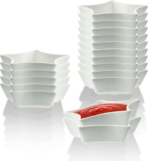 Star Shaped Multipurpose Ceramic Sauce Dish Seasoning Dishes Sushi Dipping Bowl Appetizer Plates Serving Dish Saucers Bowl(Set of 4)...