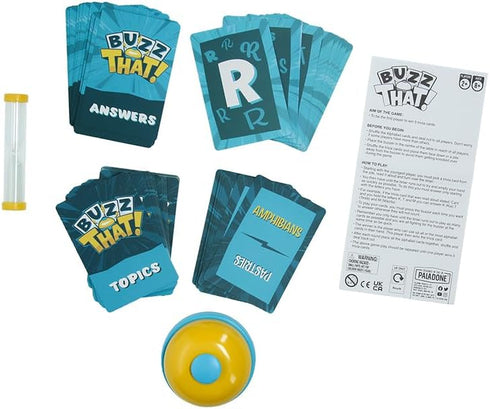 Paladone Buzz That, Fast-Paced Word Game for 2+ Players, Comes with Fun Gameshow Buzzer...