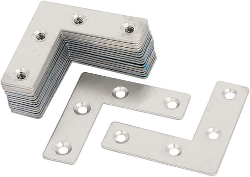 Orgrimmar 36 PCS Corner Brace Plates Metal L Shaped Flat Repair Plates Corner Brace Brackets 50mmx50mmx1mm...