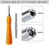 Gamebit Screwdriver, EMiEN 4.5mm 3.8mm Gamebit Screwdriver,Double-End Bit Security Gamebit Screwdriver Kit For Opening NES,SNES,N64,GameBoy,GameCu...