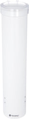 San Jamar Medium Pull-Type Cup Dispenser 4-10 Oz. Cups with Flip Cap for Restaurants, Dining Halls, and Fast Food Plastic, 16 Inches, White...