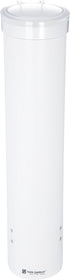 San Jamar Medium Pull-Type Cup Dispenser 4-10 Oz. Cups with Flip Cap for Restaurants, Dining Halls, and Fast Food Plastic, 16 Inches, White...