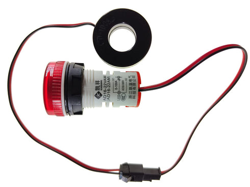 3pcs AC Current and Voltage Indicator with Two-Digit Display, 22mm Round Head LED Multi-Function Measuring Instrument Monitor Green red Yellow...