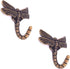 2pcs Dragonfly Coat Hooks Decorative Creativity Wall Mounted Hanger Hook for Home Handbag Key Towel Bathrobe (Bronze)...