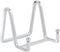 Plate Holder Easel Display Stand - 3 inch Metal Plate Stands for Display - Tabletop Picture Stand - Silver Iron Easels for Display Pictures | Phot...