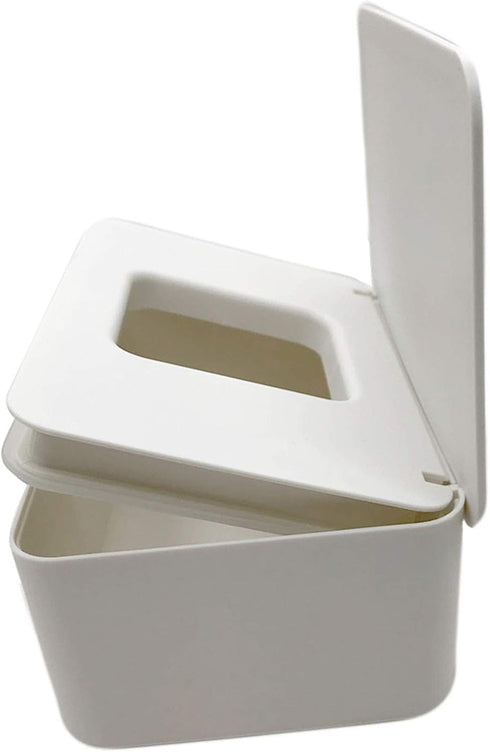 DEF Wipes Dispenser, Polypropylene Baby Wipes Case Sealed Keeps Wet Tissue Fresh Flushable Case Holders Easy Open and Close Non-Slip for Desk Offi...
