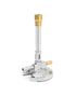QWORK Lab Bunsen Burner with Flame Stabilizer and Gas Control for Efficient Lab Heating with Propane & Natural Gas - Pack of 2...