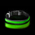 LED Dog Collar - Rechargeable USB Light Up Dog Collar - Waterproof, Multi-Mode Flashing Dog Collar (Large, Green)...
