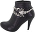 Women Western Fashion Boot Silver Metal Chain Bracelet Shoe Anklet Scorpion Charm Jewelry Accessory...