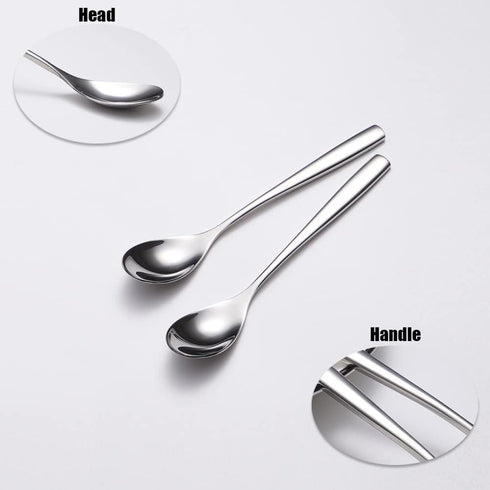 6.1"Small Dessert Spoons, Yogurt Spoons,Coffee Spoons,Espresso Spoons,Ice Cream Spoons,18/8 (SUS 304) Stainless Steel spoons for Coffee,ice cream,...