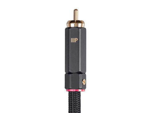 Monoprice Onix Series Digital Coaxial Audio/Video RCA Subwoofer CL2 Rated Cable, RG-6/U 75-ohm 3ft Black...