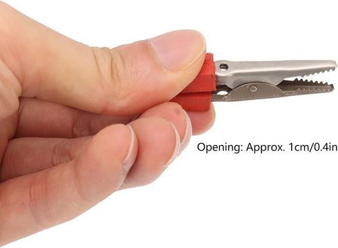 Clip, Stainless Steel Battery Clamp with Strong Spring Jumper Cables Clamp for Truck Car Battery Electric Test...