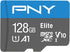 PNY 128GB Elite Mobile Accessories Class 10 U1 V10, A1 microSDXC Flash Memory Card for Mobile Devices - 100MB/s, Full HD, UHS-I, Micro SD...