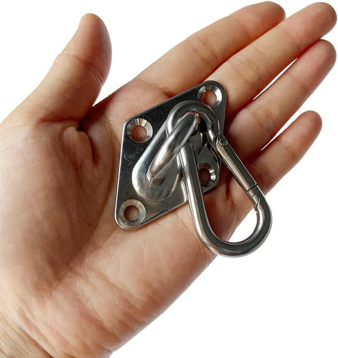 2 Sets Heavy Duty Hammock Hanging Kit,Stainless Steel Hammock Stands for Wall Ceiling Mount,Wall Ceiling Hook for Tree Swing Rope Hammock Chair Yo...