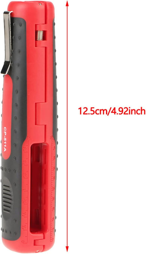 Wire Stripper Tool with SK5 Steel Blade Pen Shape Design Safety Lock, Self Adjusting Wire Dismantling Stripper TPR and ABS Handle Designed for Reg...