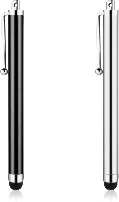Stylus Pens for Touchscreens, 2 Pack High Precision Replaceable Thin Tip Stylus Rubber Stylus Pen for Smartphone and Tablets All Universal Touchsc...