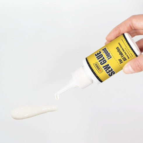 180ml Fabric Glue, Fabric Glue for Clothing Permanent Washable, Fabric Adhesive Clear Waterproof for All Fabrics, Crafts, Patches, Sofa, Cotton, N...