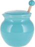 Cottage Creek Honey Jar Honey Keeper, Porcelain Honey Pot with Lid and Wooden Honey Dipper, Honey Storage Container...