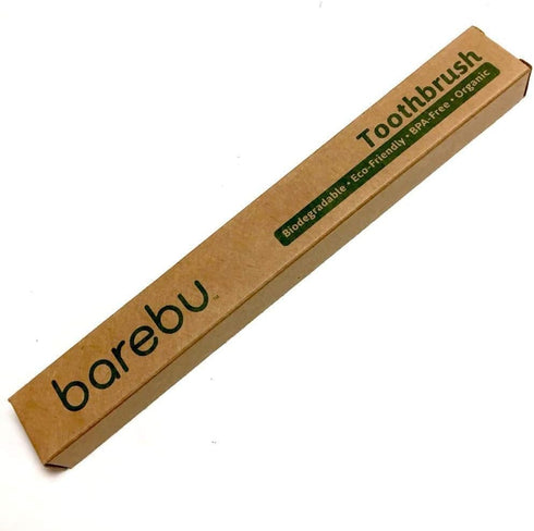BPA-FREE, Biodegradable, Organic Bamboo Toothbrush - Charcoal Infused Naturally Whitening Bristles, Pressed Glue-Free Bristles, Environmentally Fr...
