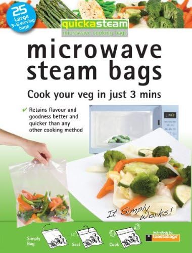 Microwave Steam Bags 25ct, pack of 3...