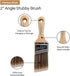 Vermeer Paint Brushes 4-Pack Angle Brushes in Assorted Sizes for All Latex and Oil Paints & Stains - Home Improvement - Interior & Exterior Use...