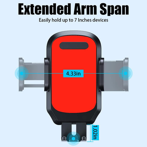 Phone Mount for Car Vent, Universal Auto Phone Holder for Air Vent, Anti-Slip Easy Clamp Hands-Free Cradle, Vehicle Interior Accessories Compatibl...