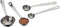 Amco Stainless Steel Measuring Spoons Set, 4-Piece - Stackable, Ergonomic Handles, Easy-to-Read Engraved Measurements, Well-Rounded Design for Liq...