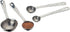 Amco Stainless Steel Measuring Spoons Set, 4-Piece - Stackable, Ergonomic Handles, Easy-to-Read Engraved Measurements, Well-Rounded Design for Liq...