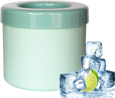 3D Cylinder Ice Cube Ice Bucket Mold Mold Ice Cube Trays Press-Type Easy-Release Ice Maker 60 pcs 3D Cube Ice Easy-Release Ice Cup Small Size Blue...