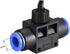 uxcell 10mm OD Pneumatic Air Flow Control Valve with Push-to-Connect Fitting,Union Straight,Pneumatic Air Controller Valve 5pcs...