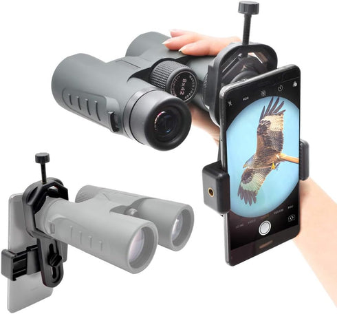 Smartphone Microscope Adapter Mount, Universal Phone Scope Mount, Work with Telescope Spotting Scope Microscope Monocular Binocular - Fits iPhone,...