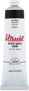 Utrecht Artists' Acrylic Paint - Ivory Black, 5 oz tube...