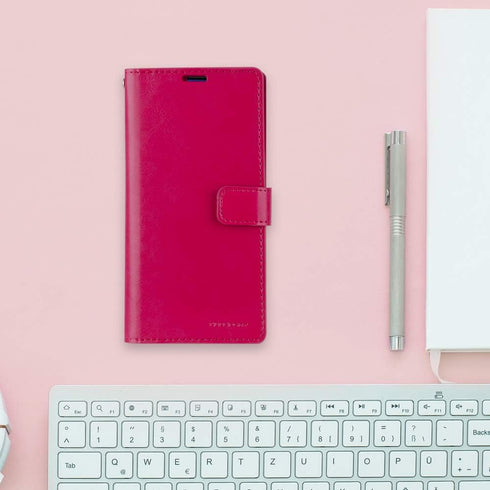 GOOSPERY Mansoor Wallet for Samsung Galaxy S10 Plus Case (2019) Double Sided Card Holder Flip Cover - Hot Pink...