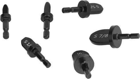6PCs Swaging Tool Drill Bit Set Copper Aluminum Pipes Expansion Tube Expander Drill Bit Air Conditioner Maintenance HVAC Tools(Hex Shank)...