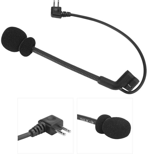 Sturdy 2 Pin Microphone, Long Service Life Headset Microphone, for Peltor Comtac Comtac Ii Comtac Iii Armorwerx...