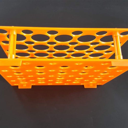 ULTECHNOVO Cleaning Supplies 15ml/50ml Tube Racks Detachable Tube Holder Scientific Experiment Accessory for Laboratory Holds 50, (Orange) Clear T...