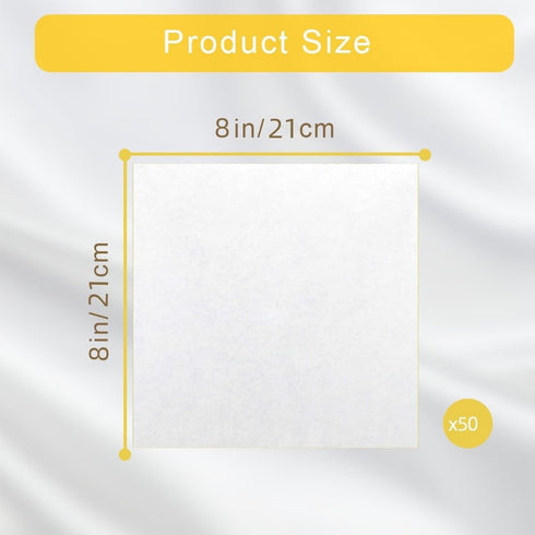 50 PCS 8 x 8 Inch Parchment Paper Baking Sheets for Cookies, Food Basket Liners, Air Fryer, Grilling Rack, Oven Non-Stick Precut Wax Paper Sheets ...