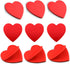 6 Pack Heart Shaped Sticky Notes Red Sticky Notes Cute Sticky Notes Self-Stick Sticky Notes Memo Pad Notes for School Office Women Valentine's Day...