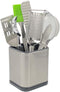 Flatware Holder Stainless Steel Small Utensil Crock - 4.6 Tall...